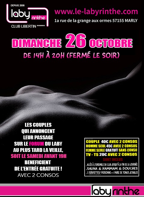 DIMANCHE de 14h à 19h (fermé le soir) flyer