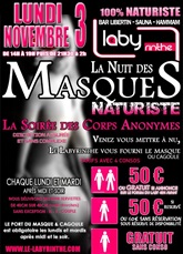 LUNDI NATURISTE CAGOULE, après midi et soir