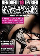 EXCLUSIF ! Venez VENDREDI = 1 PASS OFFERT pour le SAMEDI