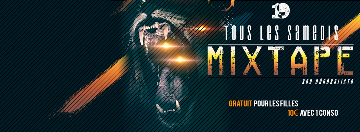 MIXTAPE on saturday flyer
