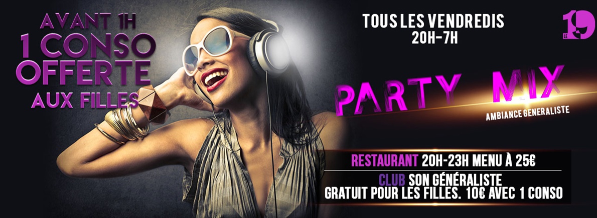 PARTY MIX GÉNÉRALISTE flyer