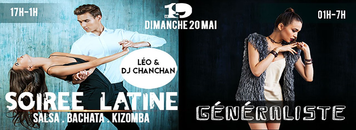 SOIRÉE MIXTE 17H-1H SALSA 1H-7H GÉNÉRALISTE flyer