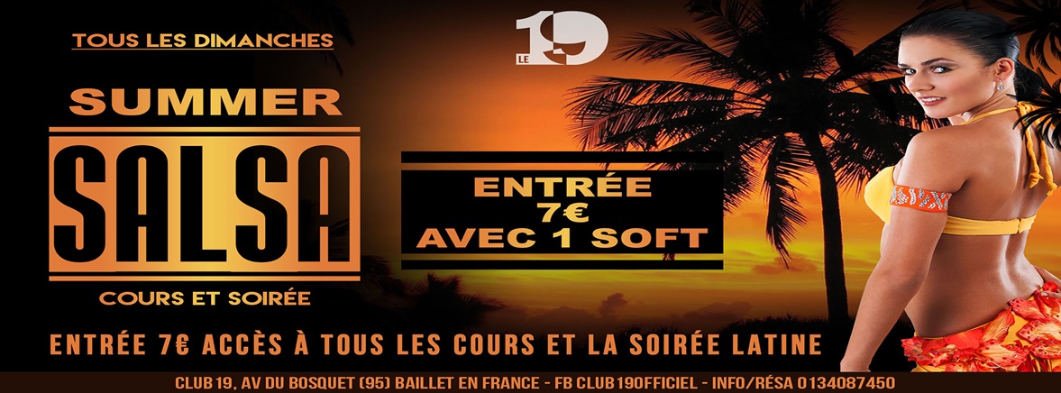 SUMMER SALSA Salle Climatisée flyer