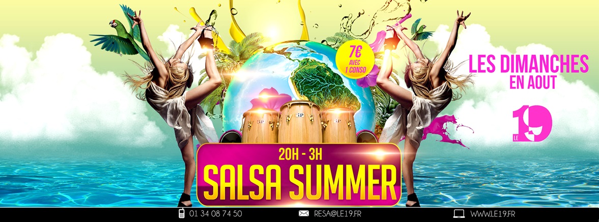 SUMMER SALSA Salle Climatisée flyer