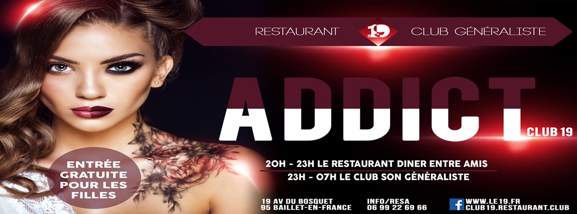 ADDICT@Club19 flyer