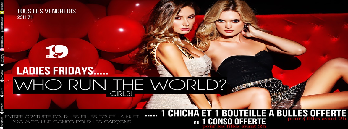 LADIES FRIDAY flyer