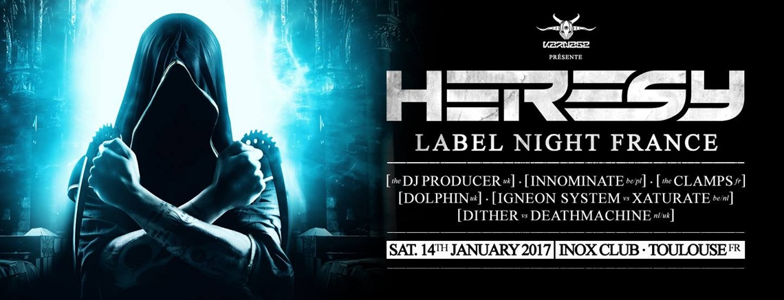 Karnage invite Heresy flyer