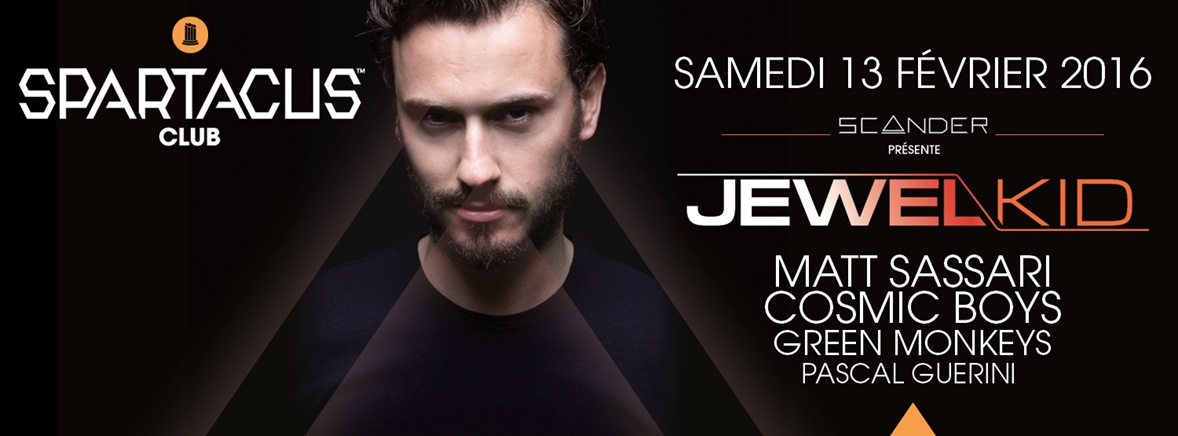 JEWEL KID - MATT SASSARI - COSMIC BOYS - GREEN MONKEYS - PASCAL GUERIN flyer