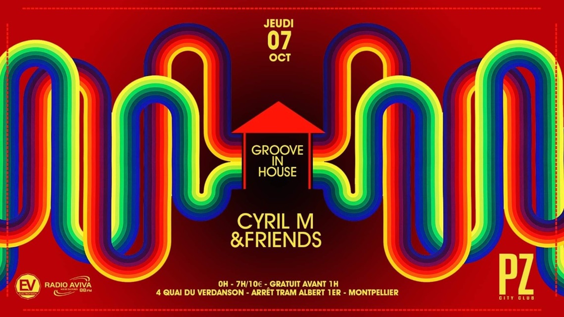 Groove In House x PZ city club flyer