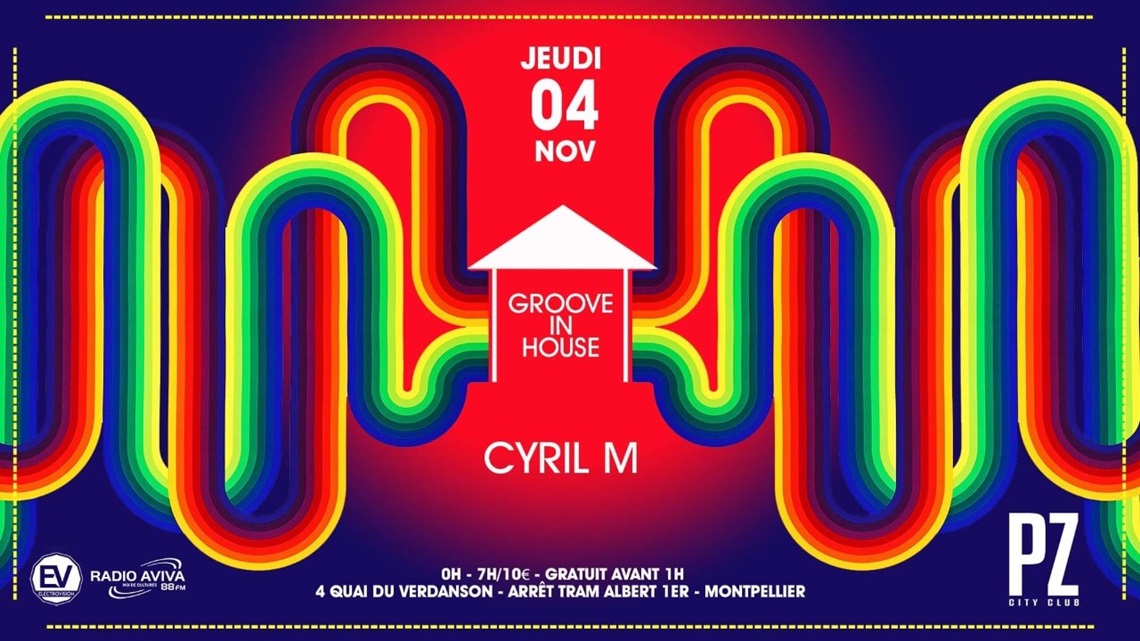 Groove In House x PZ city club flyer