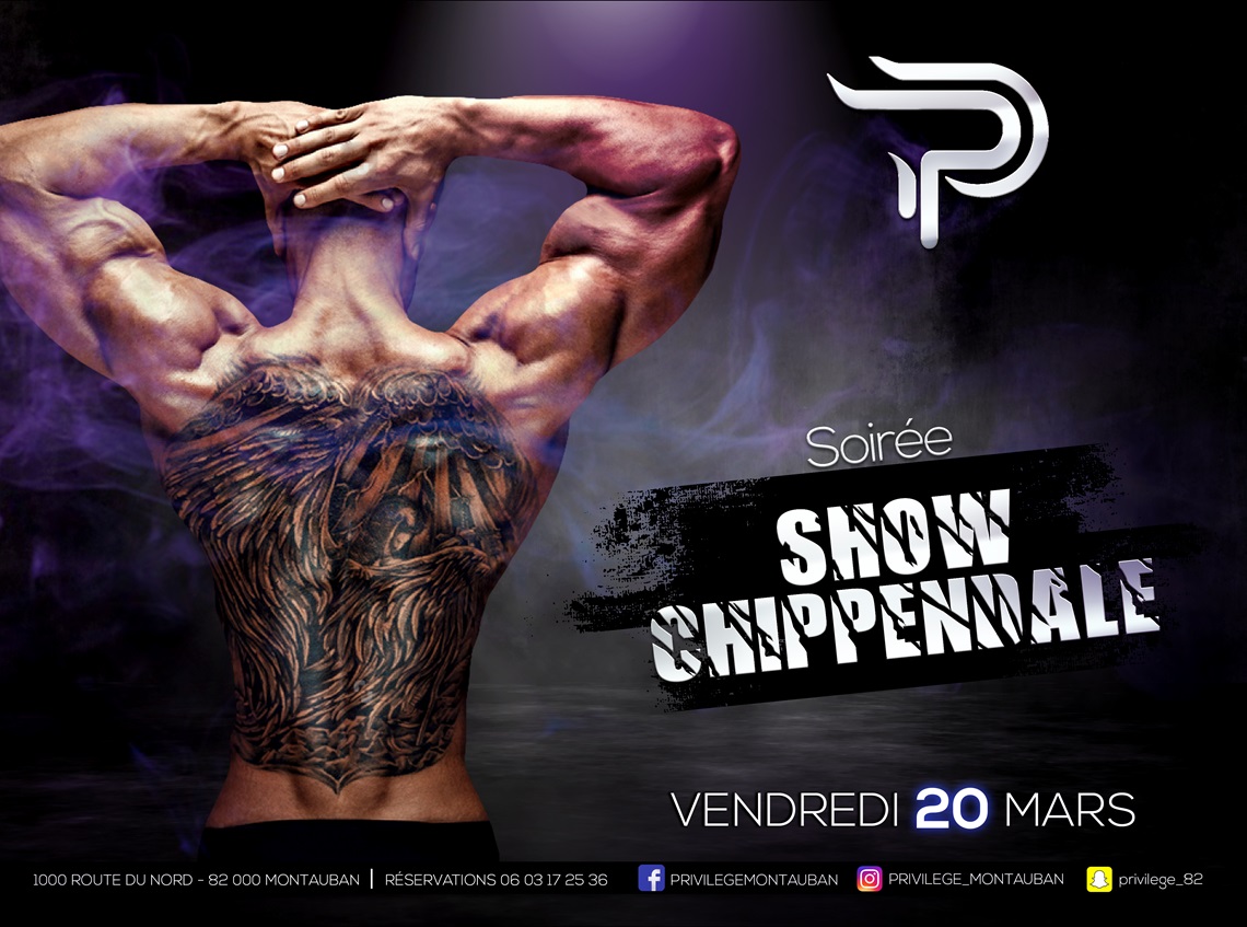 Soirée Chippendales flyer