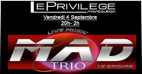 Mad Trio en concert Live flyer